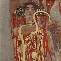 reproductie Hygieia van Gustav Klimt